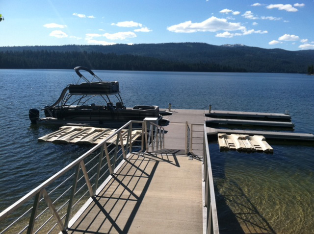 EZ Ports Attached to Wood Dock in McCall, Idaho